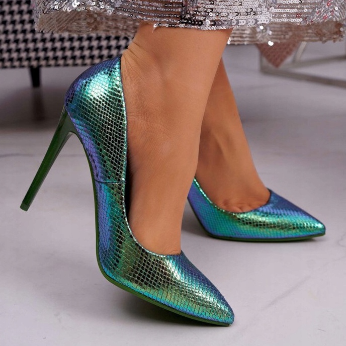 PS1 Damen Stilettos Irisierendes Blau WildStar 2