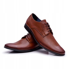Herren Brogues Elegantes Leder Bednarek Braun Herod 1