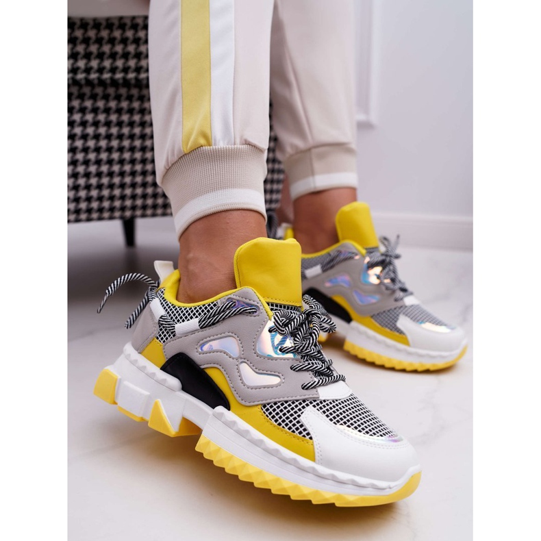 SEA Sport Damenschuhe bunte gelbe farbige Einsätze mehrfarbig 1