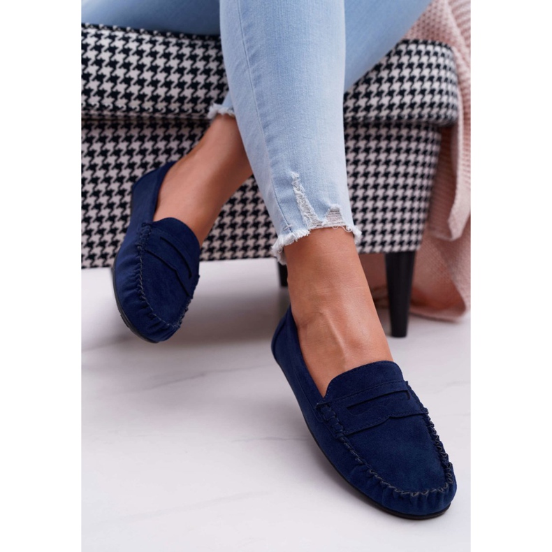 SEA Loafer für Damen Marineblau Wildleder Bolero navy blau 2