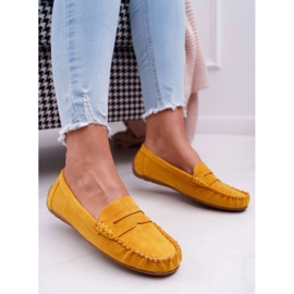 SEA Gelbe Loafer für Damen Wildleder Bolero 1