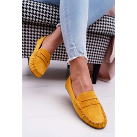 SEA Gelbe Loafer für Damen Wildleder Bolero 2