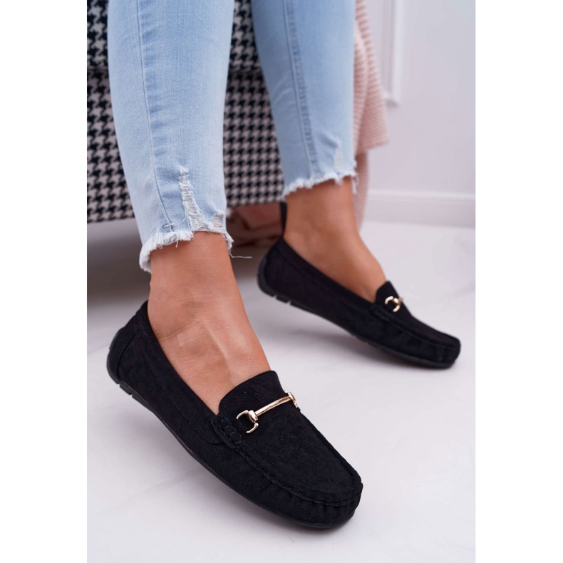 SEA Schwarze Loafer für Damen Wildleder von Sonnero 1