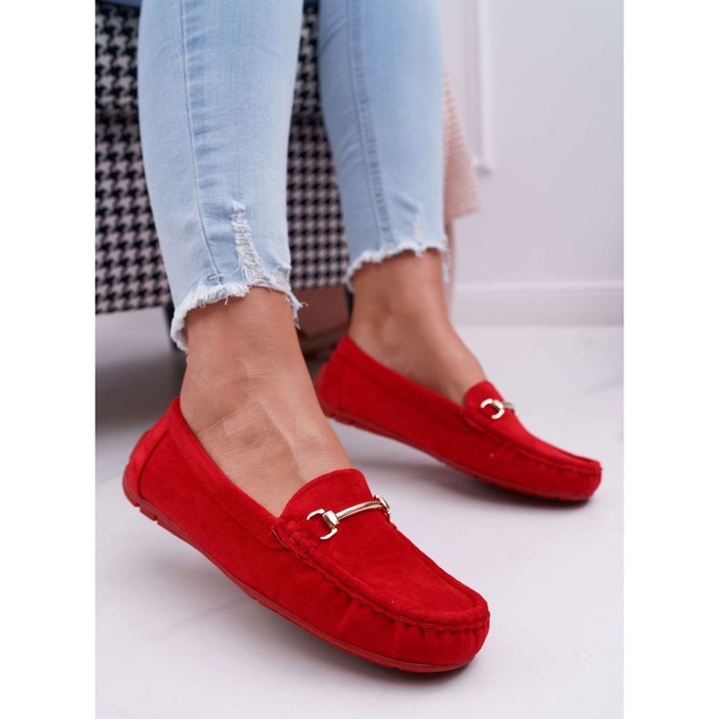 SEA Damen Slipper Wildleder Rot Sonnero 1