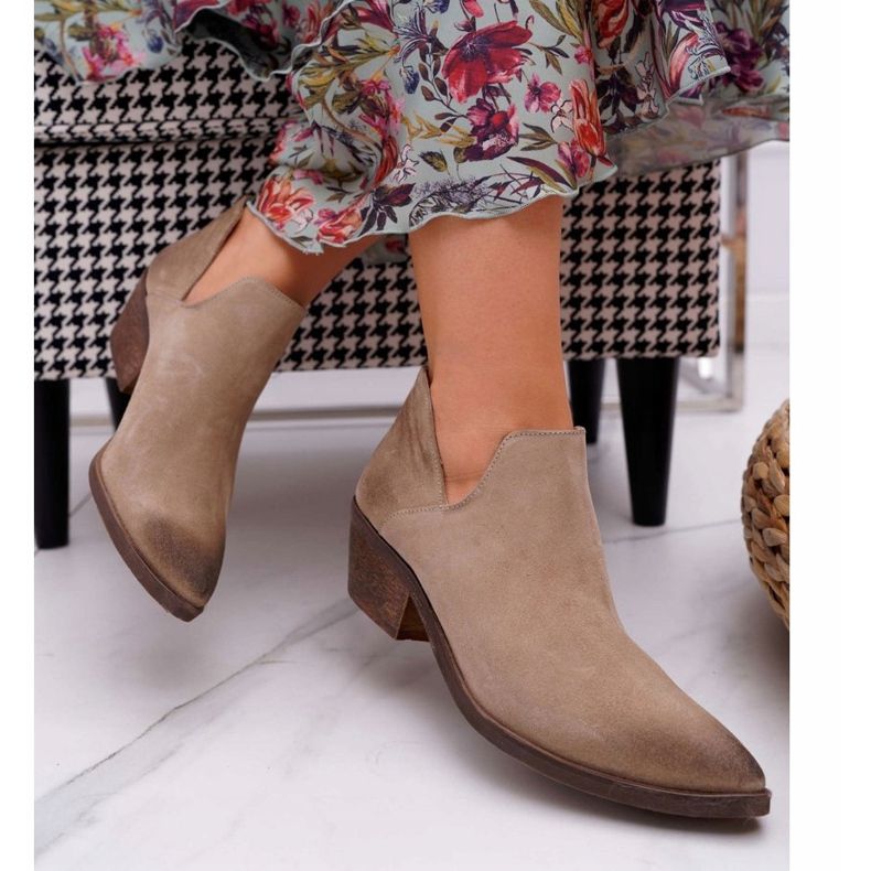 Nicole Damenstiefel Beige Frühlingsleder Anabella 2