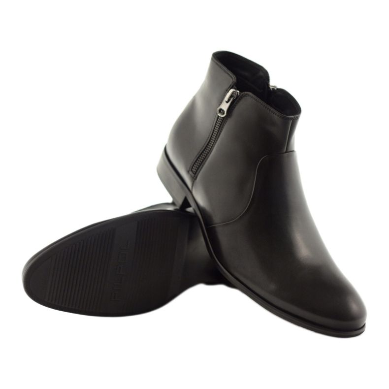 Schwarze Winterstiefel für Herren Pilpol 2154 3