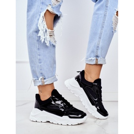 BUGO Damen Sportschuhe Lackiert Schwarz Wenson 1