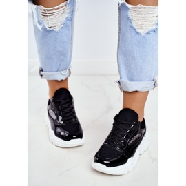 BUGO Damen Sportschuhe Lackiert Schwarz Wenson 2