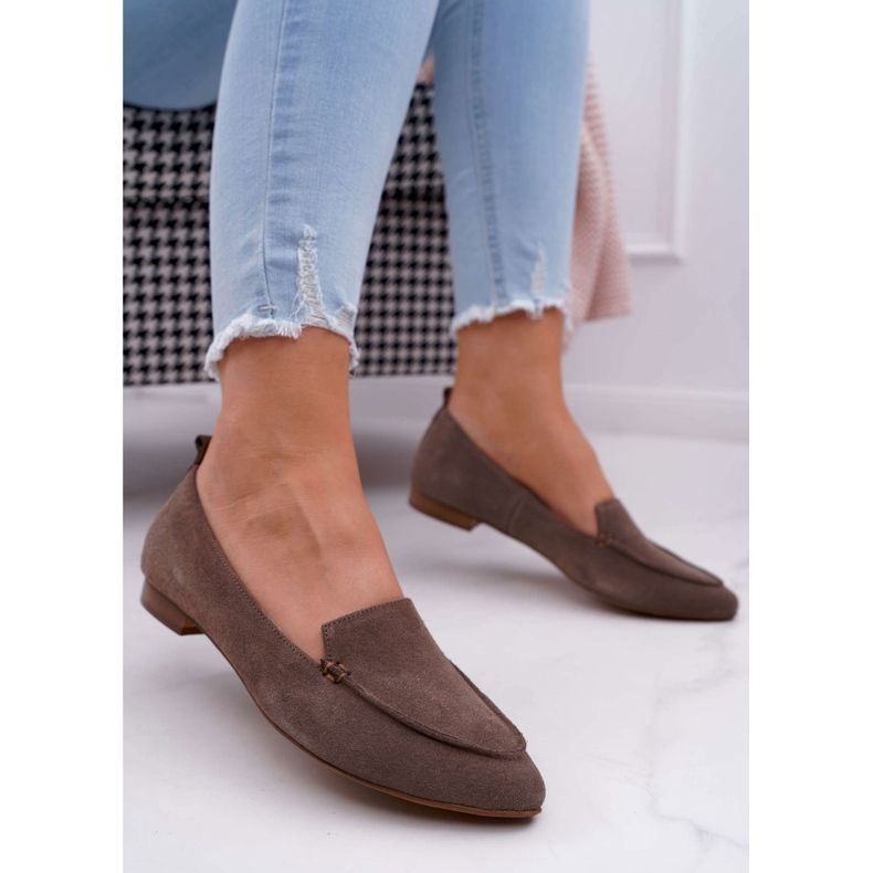 Nicole Loafer für Damen Wildleder Loafer Cappuccino Homny beige 1