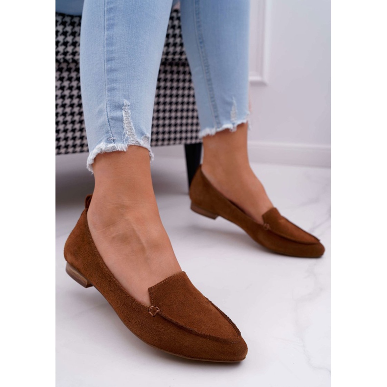 Nicole Loafer für Damen Wildleder Loafer Cognac Homny braun 2