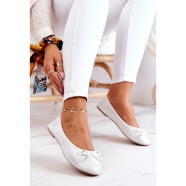 EVE Klassische Damen Ballerinas Profilierte Einlegesohle Silver Fimme grau 1
