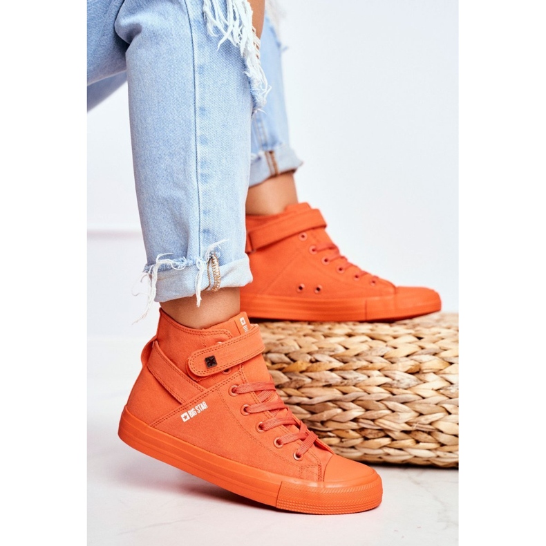 Damen Sneaker Big Star Orange FF274583 1
