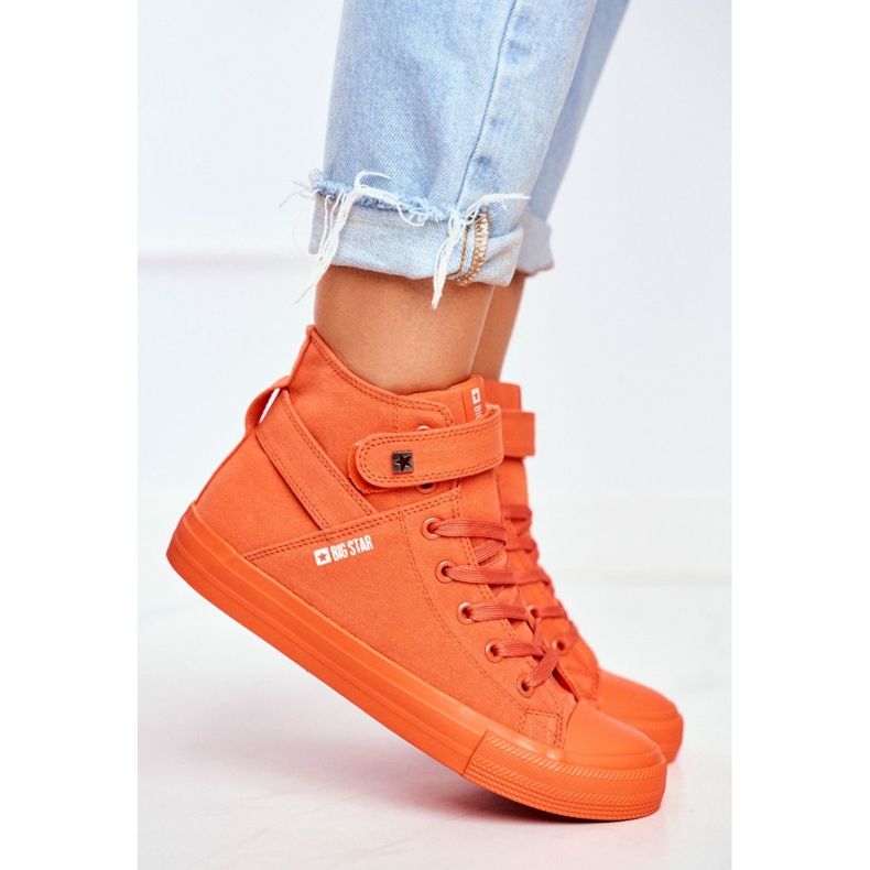 Damen Sneaker Big Star Orange FF274583 2