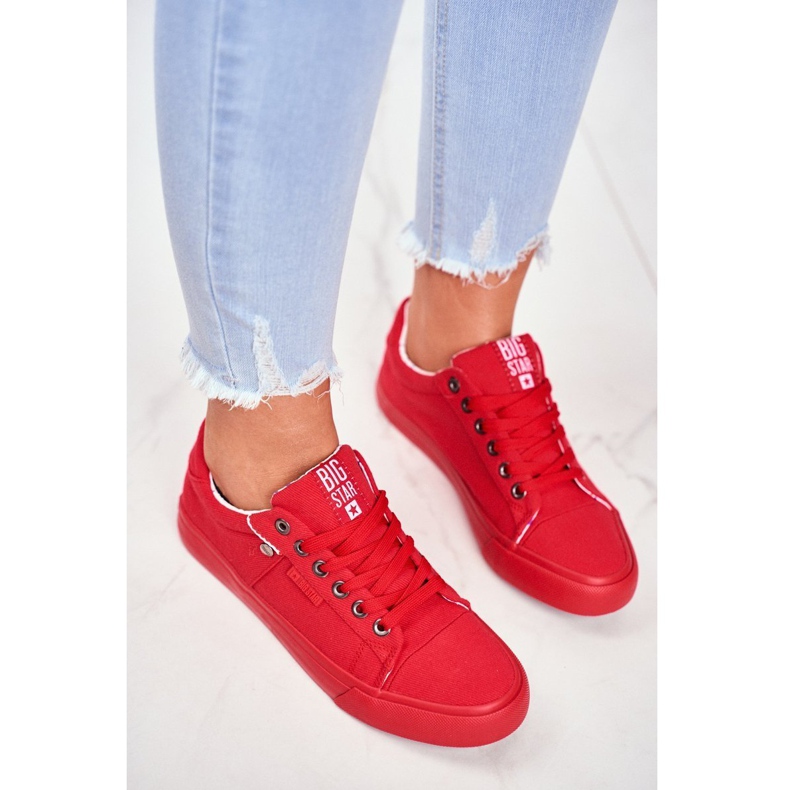 Damen Sneaker Big Star Rot AA274514 1