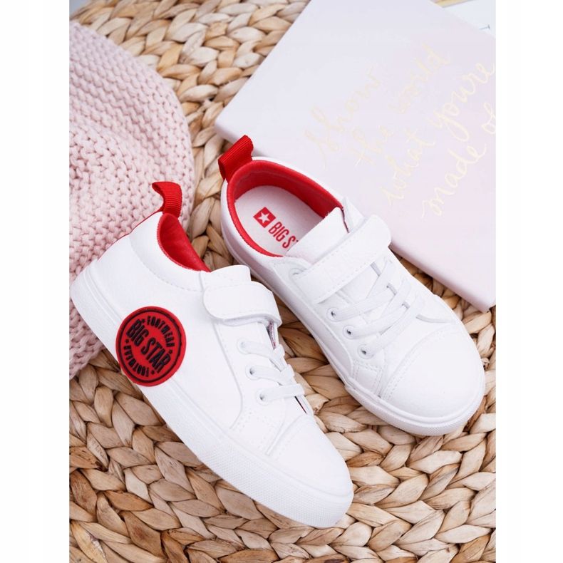 Kinder Sneakers Kinder Big Star mit Klettverschluss Weiß FF374088 ['weiß'] 2