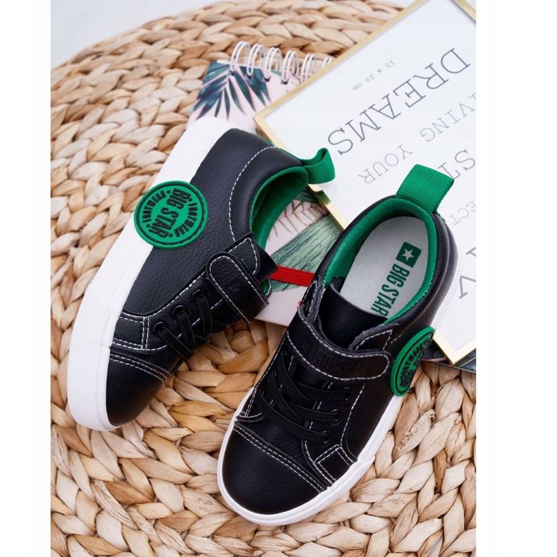 Kinderschuhe Sneaker Big Star mit Klettverschluss Schwarz FF374087 2