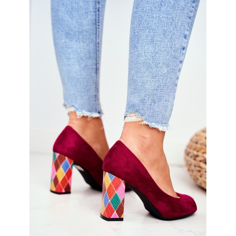 Damen Pumps Sergio Leone Suede Fuchsia PB135 Be Mine! rosa 1