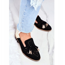 Damen Brogues Maciejka Leder Loafer Schwarz 04484-01 / 00-5 1