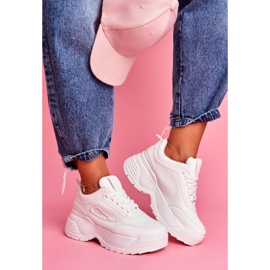 SEA Damen Sportschuhe Hohe Sohle Rosa Louder 2