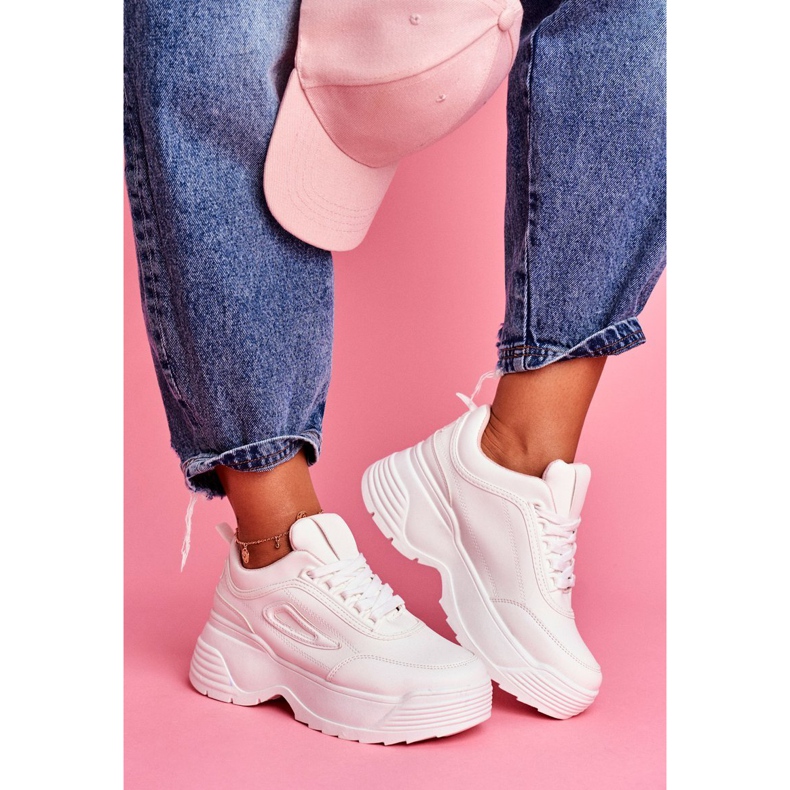 SEA Damen Sportschuhe Hohe Sohle Rosa Louder 2