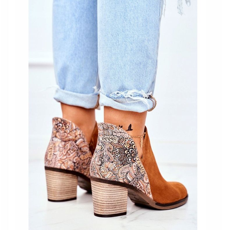 Stiefel für Damen mit Absatz Maciejka Spring Leather Red 04492-29 braun 2