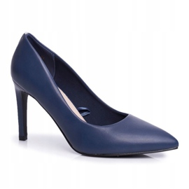 Vinceza Klassische Damen High Heels Marineblau Marinne 1