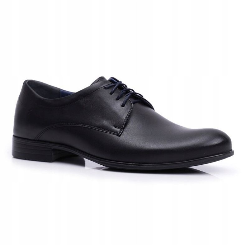 Herren Brogues Schuhe Casual Nikopol Leder Schwarz 1738 1
