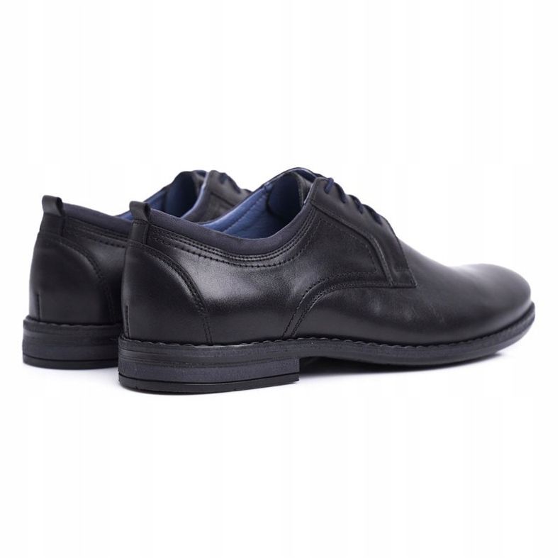 Herren Brogues Schuhe Casual Nikopol Leder Schwarz 1726 1