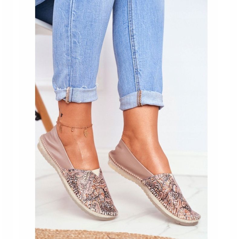 Damen Ballerinas Maciejka Leder Beige 01930-59 / 00-0 1