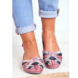 Damen Ballerinas Maciejka Leder Rosa 01358 2