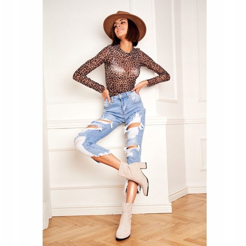 Damen Stiefel mit hohem Absatz Sergio Leone Slip Grau LikeStar 1