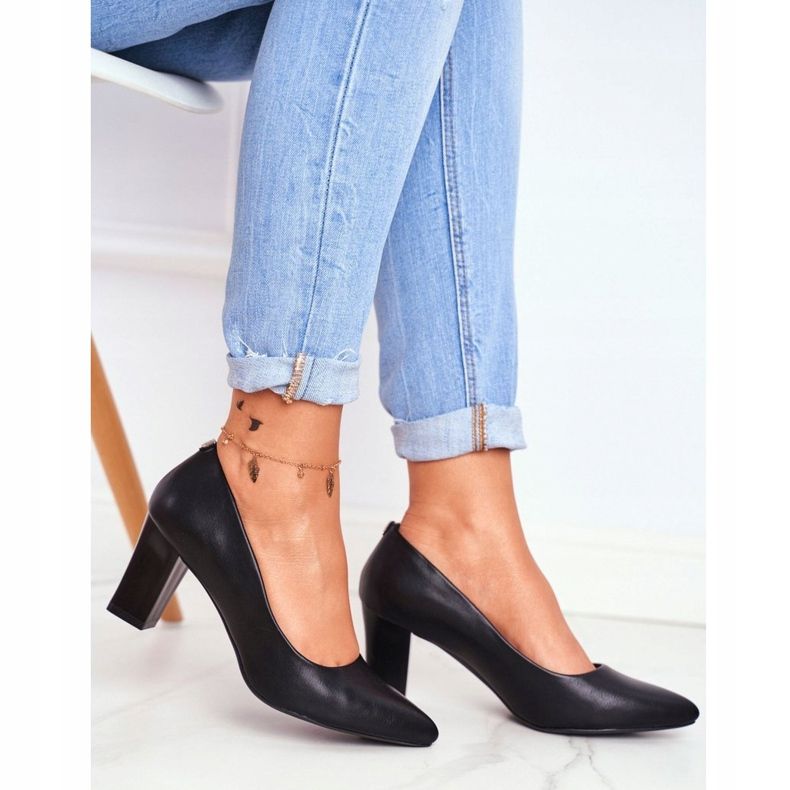 Damen Pumps Sergio Leone PB403 Schwarz Herline 1