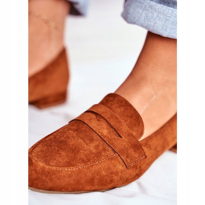 Damen Loafer Wildleder Sergio Leone MK734 Camel Nebbi braun 2