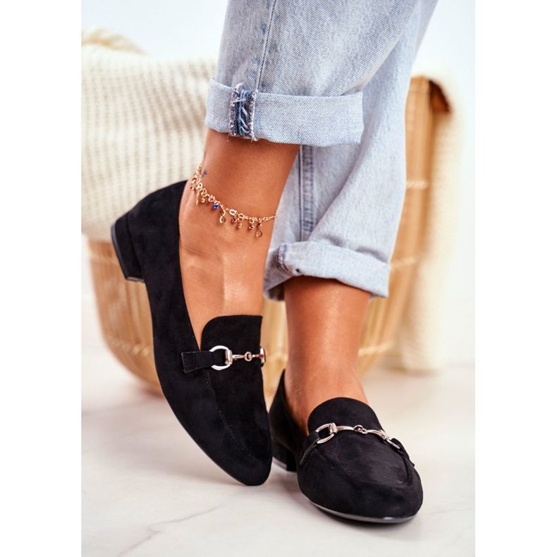 Damen Loafer Wildleder Sergio Leone MK733 Schwarz Febbi 2