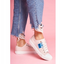 Damen Sneaker Big Star Openwork Rosa FF274033 2