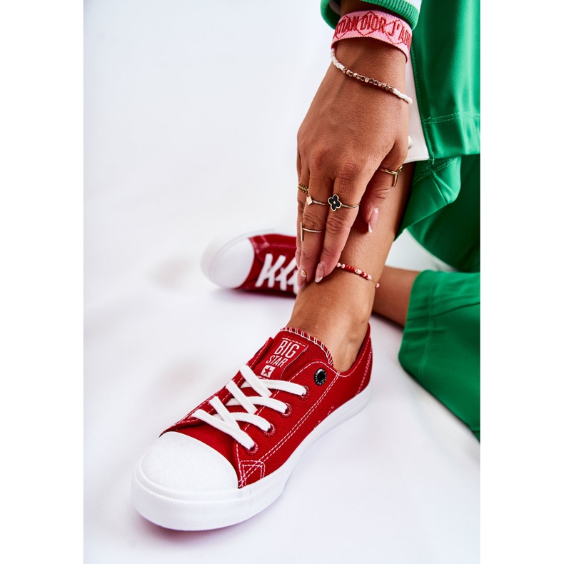 Damen Sneaker Big Star Rot FF274089 2