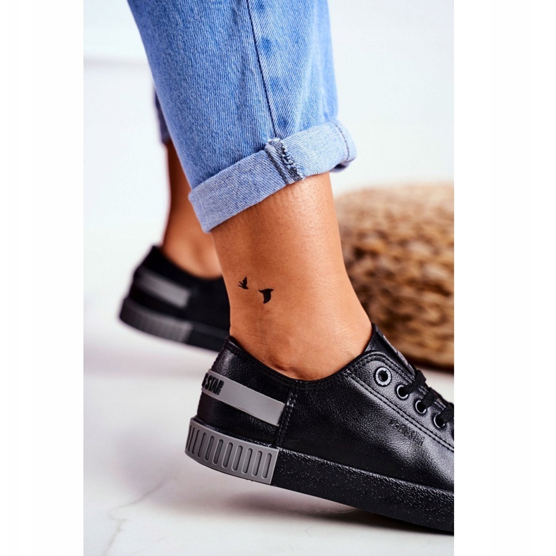 Damen Sneaker Big Star Schwarz FF274177 grau 2