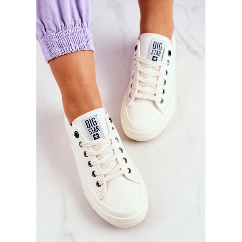 Damen Sneaker Big Star Weiß FF274124 naturfarben 2