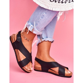 Damen Sandalen Big Star Schwarz FF274621 2