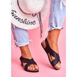 Damen Sandalen Big Star Schwarz FF274621 1