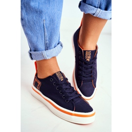 Damen Sneaker Big Star Marineblau FF274A070 2