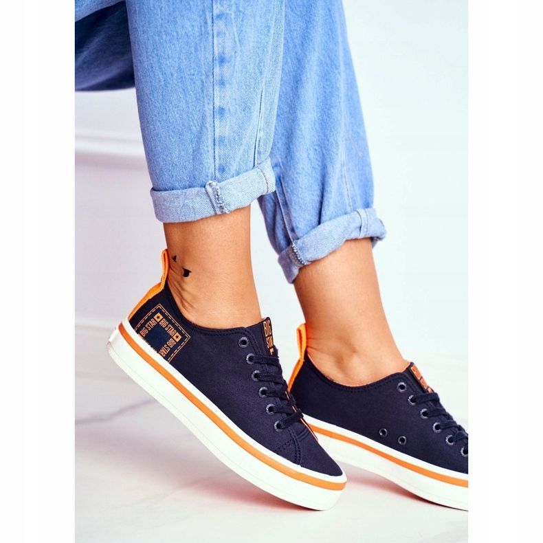 Damen Sneaker Big Star Marineblau FF274A070 1