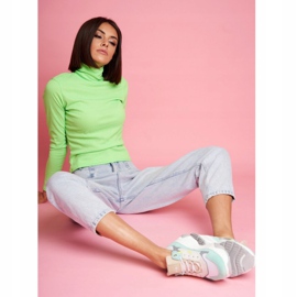 Damen Sport Lederschuhe GOE Mint White FF2N3011 weiß grün 2