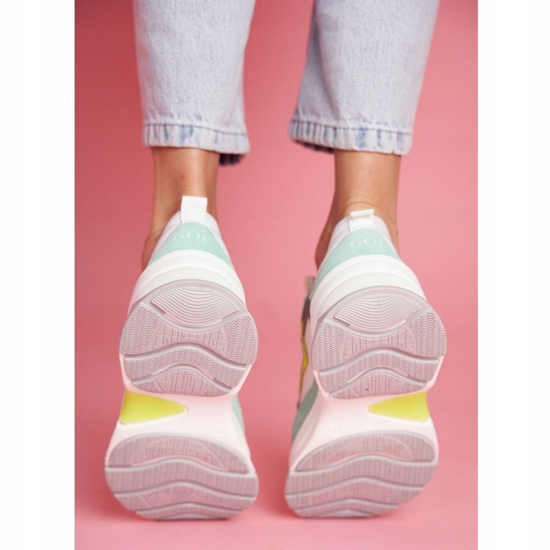 Damen Sport Lederschuhe GOE Mint White FF2N3011 weiß grün 1