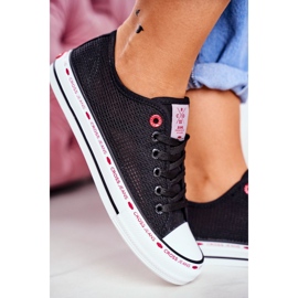 Damen Sneaker Cross Jeans Schwarz Mesh FF2R4015C 2