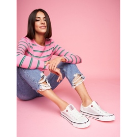 Damen Sneaker Cross Jeans Weiß Mesh FF2R4016C 1