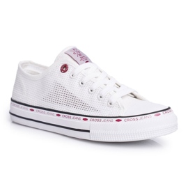 Damen Sneaker Cross Jeans Weiß Mesh FF2R4016C 2