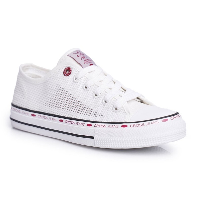 Damen Sneaker Cross Jeans Weiß Mesh FF2R4016C 2