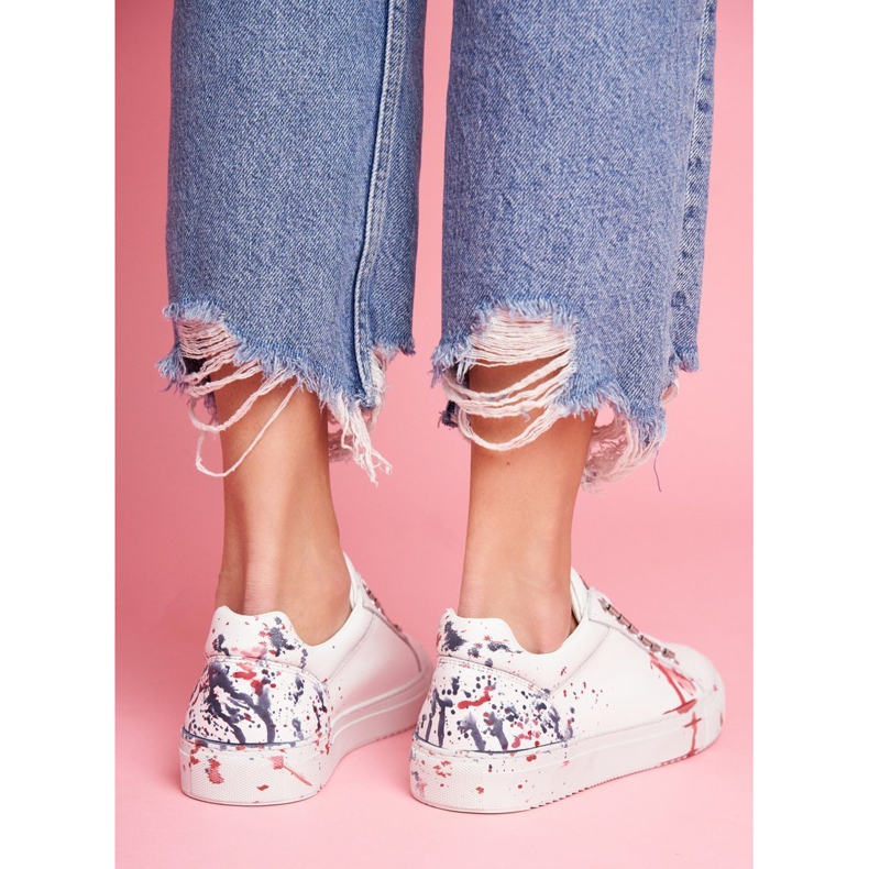 Damen Sneakers Weißes Leder GOE FF2N3027 1