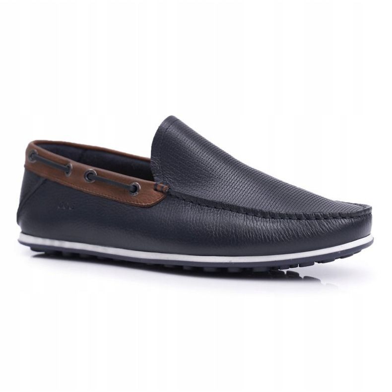 Herren Loafer GOE Marineblau Leder FF1N3051 1